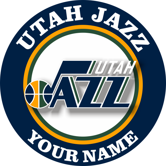 Utah Jazz Customized Logo vinyl decal